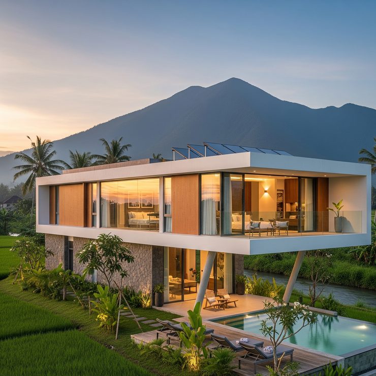 Villa, Ubud, karya Sudut Ruang Arsitek